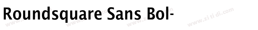 Roundsquare Sans Bol字体转换